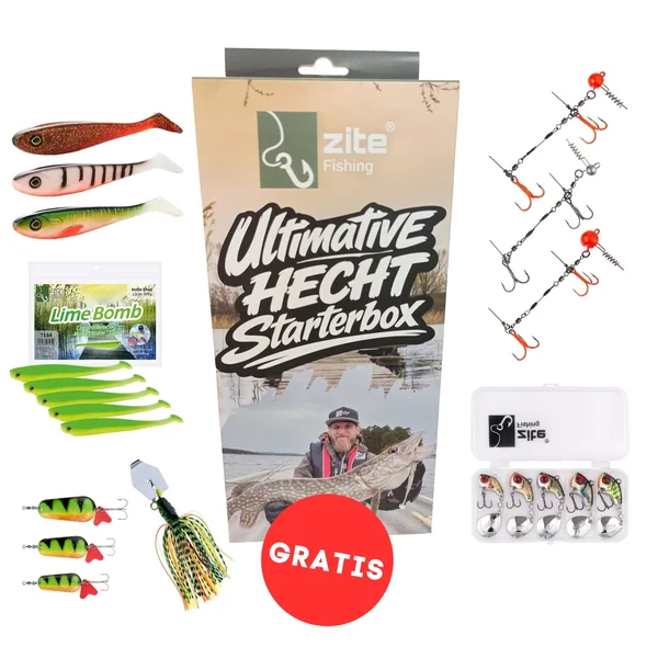 Hecht Angelset Komplett: Spinnrute 255 cm + Rolle Pro 4000 bespult + Rutentasche 130 cm + Starterbox GRATIS_auswahl1