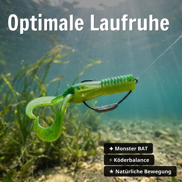 Zite Fishing MONSTER BAT Offset Haken Gr. 10/0# 20 g – XXL Weighted Swimbait Hook, 3 Stück für Hecht & Großhecht_auswahl4