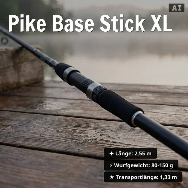 Zite Fishing Pike Base Stick XL Big Bait Starterset – Rute, Rolle 4000 bespult, Hechtsystem & 4 Gummifische_auswahl2