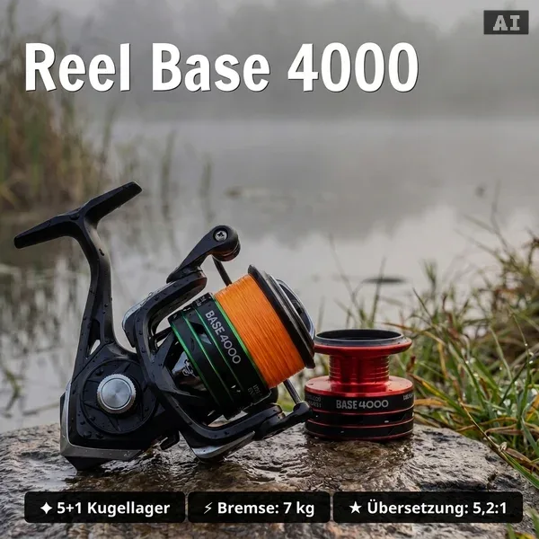 Zite Fishing Pike Base Stick XL Big Bait Starterset – Rute, Rolle 4000 bespult, Hechtsystem & 4 Gummifische_auswahl3