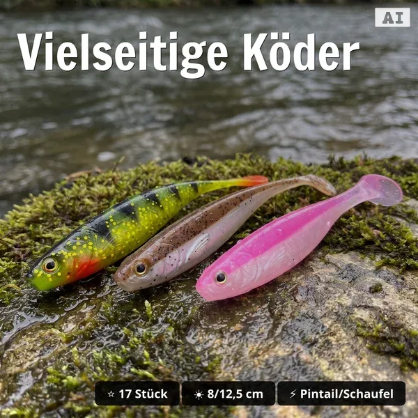 Zite Fishing Finesse & Dropshot Starterset XXL – 125-teilig, Gummiköder, Haken, Bleie & Zubehör für Zander_auswahl4