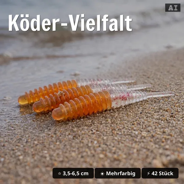 Zite Fishing Forellenköder Mix S – 5 Gummiköder-Sets für Forelle | Käse & Knoblauch | UL, Sbirolino, Dropshot_auswahl4