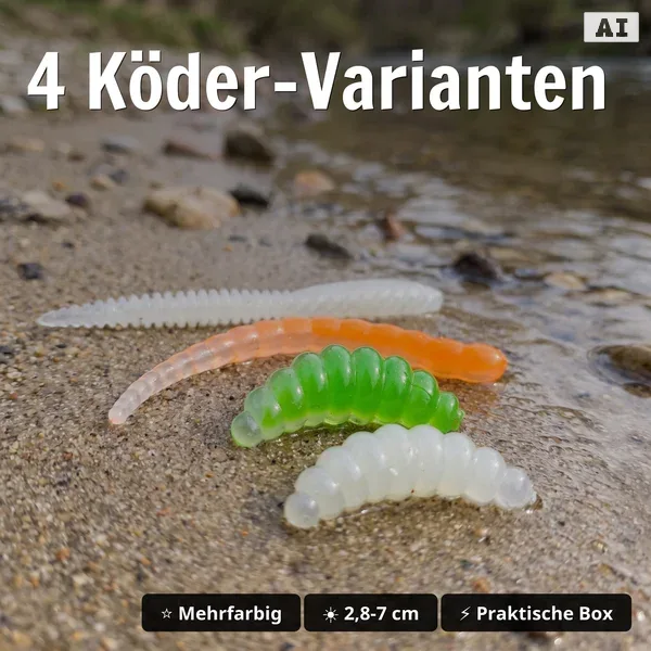 UL Gummiköder Set Glow Edition Box – Forelle Big Mag Curly Viper Mighty Mag Twerky Tailer_auswahl2