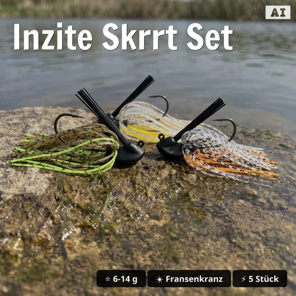 Inzite Skrrt Starterset - Für Barsch, Zander & Hecht inkl. Skirt Jigs, Pershad + Craw Gummiköder & Tacklebox GRATIS_auswahl4