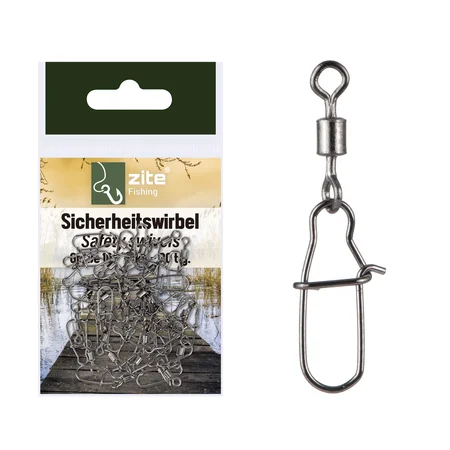 Zite Fishing Sicherheitswirbel Größe 10 - 30 Stück