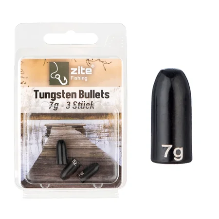 Zite Fishing Tungsten Bullet-Gewichte 3 x 7,2g