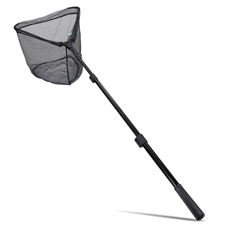 Kescher Gummiert Schwarz mit Easy-Teleskopfunktion 2,40m Zite Fishing