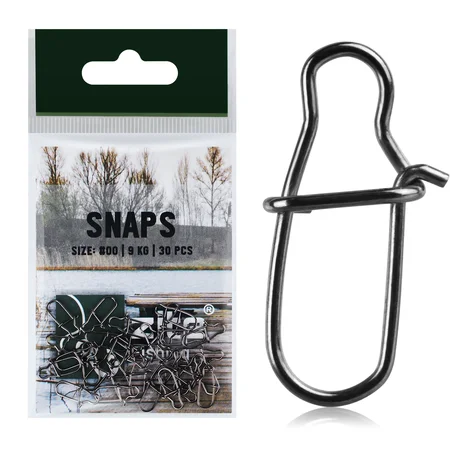 Snaps Karabiner Einhänger Angeln Gr. 00# 9 kg 30 Stück Zite Fishing