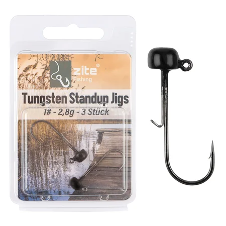Tungsten Standup Jigs 1# 2,8g für Gummiköder - Bleifreier Angelhaken