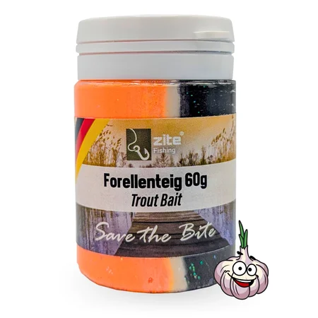 Zite Fishing Forellenteig Turbo 60 g Trout Bait Forellenpaste mit Knoblaucharoma