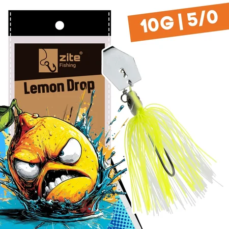 Inzite Blader Bladed Jig 10 g – Haken 5/0 – Lemon Drop – Starke Vibration & Trailerfähig