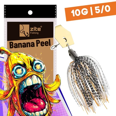 Inzite Blader Bladed Jig 10 g – Haken 5/0 – Banana Peel – Starke Vibration & Trailerfähig