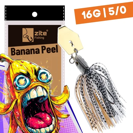Inzite Blader Bladed Jig 16 g – Haken 5/0 – Banana Peel – Starke Vibration & Trailerfähig