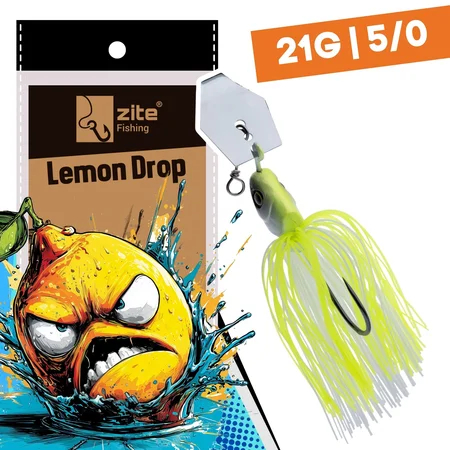 Inzite Blader Bladed Jig 21g – Haken 5/0 – Lemon Drop – Starke Vibration & Trailerfähig