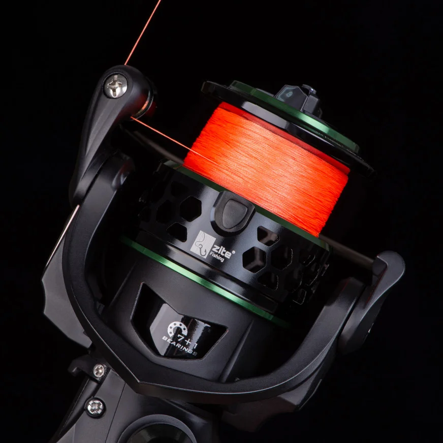 Geflochtene Schnur 8x Zander Angeln Spinnfischen 155m 0,12mm Orange Zite Fishing - Anwendungsbeispiel