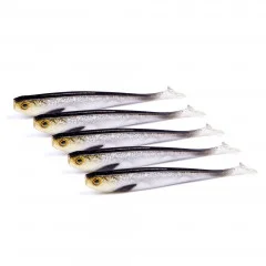 Gummifisch Zanderangeln 5 Stück Gummiköder Inzite Shad 12cm Golden Voltage - Wahrer Zandermagnet