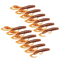 Creature Bait Barsch Gummiköder 12 Stück 7,5cm Toffy Zite Fishing - 12 Stück in einer Packung
