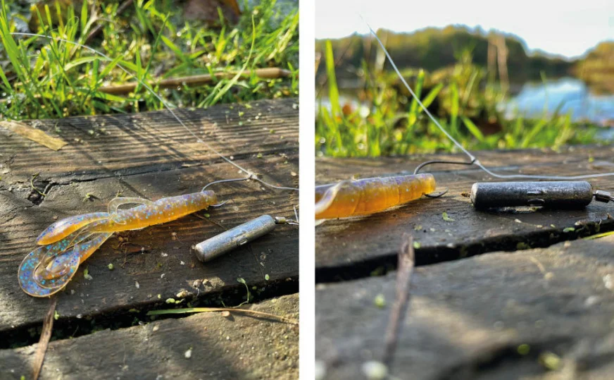 Creature Bait Barsch Angelköder Dark Mud 12 Stück Zite Fishing - Unsere Creature Baits im Outdoor-Einsatz