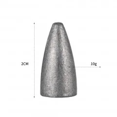 Zite Fishing Bullet Blei Angelgewichte 14g 5 tlg. ideal für Barsch & Zander - Robust & Langlebig
