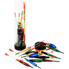 Zite Fishing Allround Nachtangler Set - Mehrteiliges Posenset mit passenden Knicklichtern - Für jede Situation die richtige Pose zur Hand