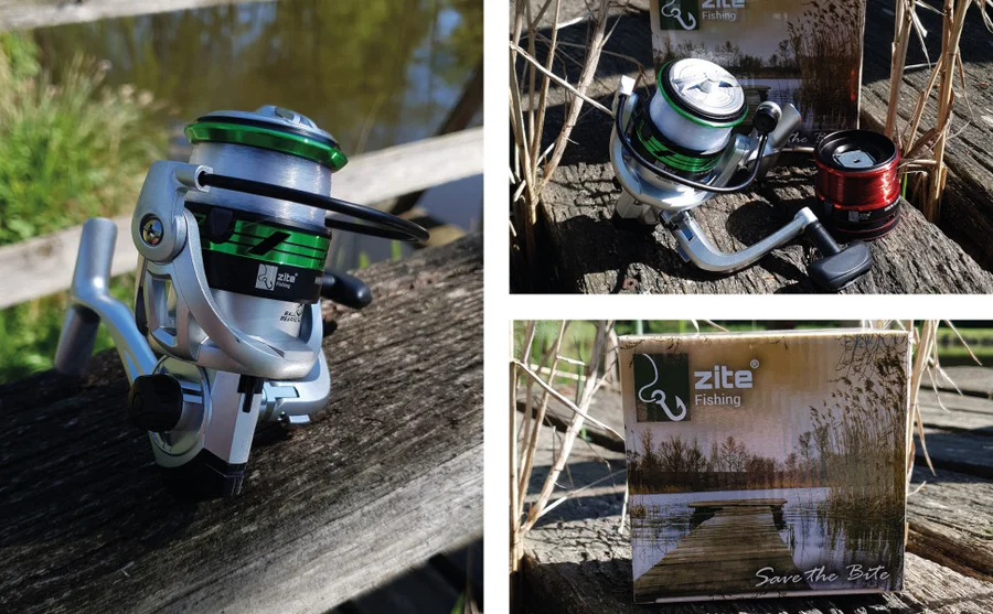 2x Forellenrolle bespult Stationärrolle mit Schnur Zite Fishing - Unsere Stationärrolle im Outdoor-Einsatz