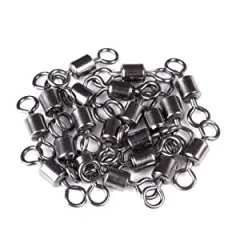 Tönnchenwirbel Ton Swivels Angelwirbel als Schnurverbinder Gr. #2-#10 43-14kg 100 Stück Zite Fishing - Ausreichende Menge