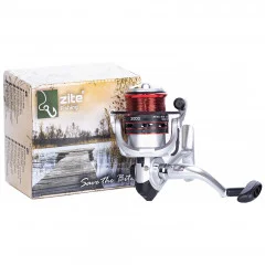 Zite Fishing 2x Teleskoprute 2,70 m + 2x Karpfenrolle bespult Base Reel 3000 + Rutentasche 1 m + Haken mit Schnur Aal - Angelrollen mit zwei Spulen