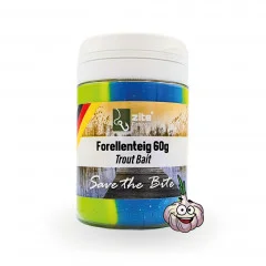 Zite Fishing Forellenpaste Set Knoblauch Regenbogen Grün 60 g 3 Stück Trout Bait Teigköder schwimmend - Starkes Knoblaucharoma