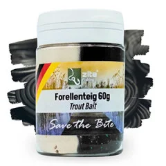  Zite Fishing Forellenpasten-Set – 3x60g in Schwarz/Weiß mit Krabbenaroma – Köder-Set für erfolgreiches Forellenangeln - Verführerisches Lakritz