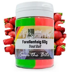 Strawberry Special Edition Forellenteig Set - 3x 60g unwiderstehliche rot/grüne Forellenpaste - Köstliche Erdbeere