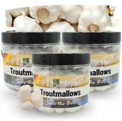 Zite Fishing Troutmallows-Set Knoblauch weiß 3x40g Forellenköder  - 3 praktische Dosen mit jeweils 40g