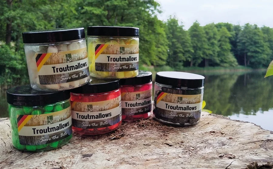 Zite Fishing Troutmallows-Set Pflaume Lila 3x40g Forellenköder - Unser Troutmallows im Outdoor-Einsatz