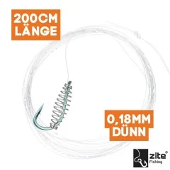 10 Stück Teighaken Größe 6 Forellenangeln für Trout Bait mit Schnur - Robuste und vielseitige Vorfächer