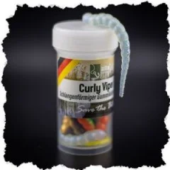 Curly Viper Allround Mix Käse Gummiköder Forelle mit Aroma 6,5 cm 8 Stück - 8 Stück in einer Dose