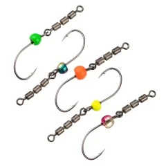 Rotorhaken mit Tungstenperle Rotate Rig Hooks Gr. 6 fürs Forellen-Angeln Zite Fishing  - Schnurdrall verhindern!