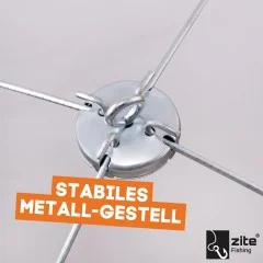Feinmaschige Köderfischsenke mit Fluchtschutz-Rand 1 x 1 m Zite Fishing - Robustes und widerstandsfähiges Design