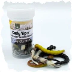 Zite Fishing Curly Viper Schock Mix Käse 6,5 cm Gummiköder für Forellen 8 Stück - Handliches 8er Pack
