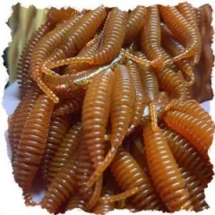 Wiggle Worm Allround Mix Knoblauch 5,5 cm 10 Stück Forellen-Gummiköder - Maximal beweglich