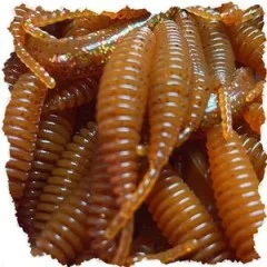 Zite Fishing Biggle Worm Allround Mix Knoblauch 6,5 cm 8 Stück - 8 Stück in einer Dose