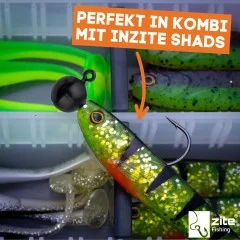 3/0 Tungsten Jighaken 2St. 7,2g Zite Fishing - Integrierter Baitkeeper für stabilen Köderhalt