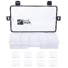 Wasserdichte Angelbox 27x18x5cm Variable Tacklebox Zite Fishing - Mit Klippverschlüssen und Dichtungsring