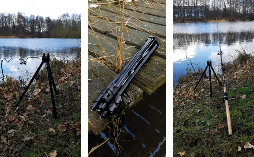 Feeder Tripod & Rod Pod Dreibein 50-110 cm Zite Fishing - Unser Tripod für 4 Ruten im Outdoor-Einsatz