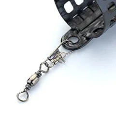 Futterkorb Metall & Bleifrei zum Feeder Angeln 10g mit Wirbel Zite Fishing - Inklusive Wirbel