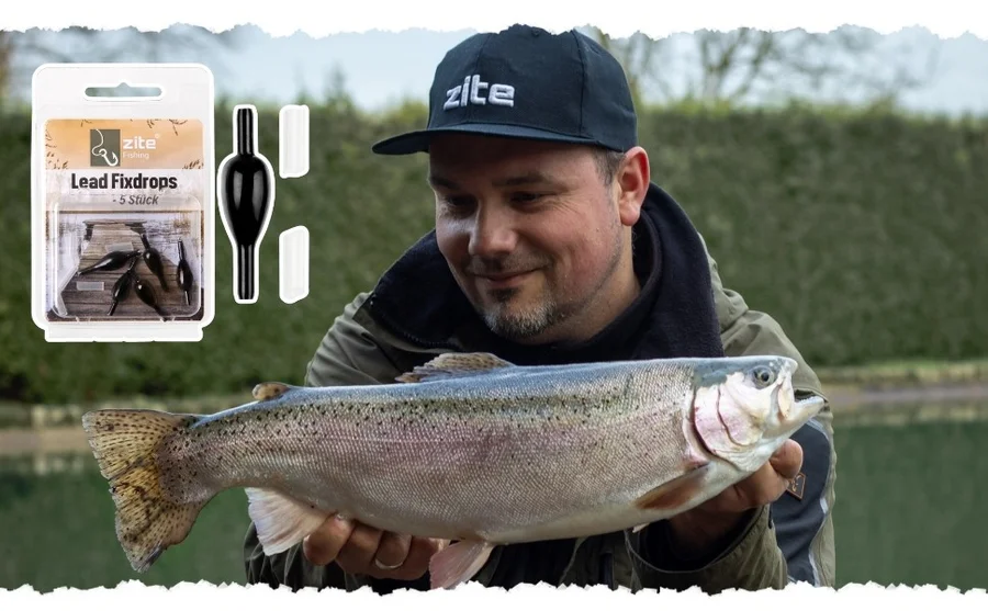  Zite Fishing Blei Fixdrops Forellenbleie 5 x 2g Angelgewicht für Grund- & Schleppangeln - Unsere Forellenbleie im Outdoor-Einsatz