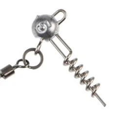 Zite Fishing Hecht Gummifisch-System L 13cm Blei 5g - ideal für Hechtköder 21-26 cm - Screw-in-Jig mit variablen Gewichten