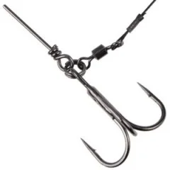 Zite Fishing Hecht Shallow-Rig-System S 9cm - Gummifisch-System ideal für Hechtköder 15 - 20 cm - Ideal für flache Gewässer