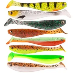 Inzite Pershad Lime Bomb 8 cm 7 STK Gummiköder Barsch - 8 effektive Farbvarianten
