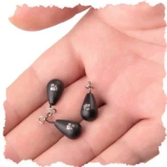 Fastach Einhänge Gewichte 5,3g 3 tlg. Shallow & Jika Rig Weights mit Fastach-Clip Zite Fishing - Perfekte Größe für präzise Führung