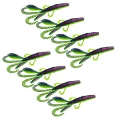 Gummiköder Krebsimitat Barsch & Zander Angeln Inzite Braw Purple Hectic 8 STK Zite Fishing - Großes Volumen für gezielte Räuberjagd