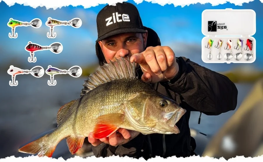 Jigspinner Set 5-15g Neon Spin Jigs 5 Stück mit Köderbox - Unsere Jigspinner im Outdooreinsatz
